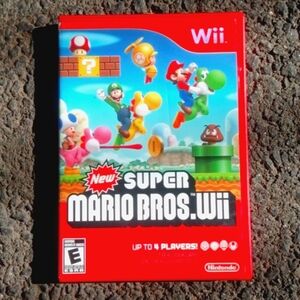 SUPER MARIO BROS FOR NINTENDO Wii LIKE NEW W/ ORIG. CASE AND BOOKLET !